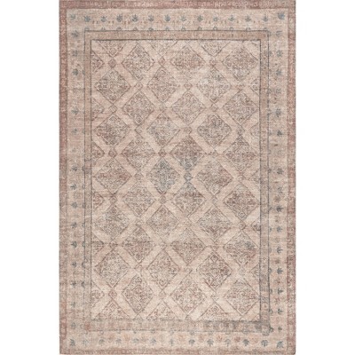 Nuloom Green Haven Collection Isadora Recycled Cotton Pet Friendly Machine Washable Area Rug