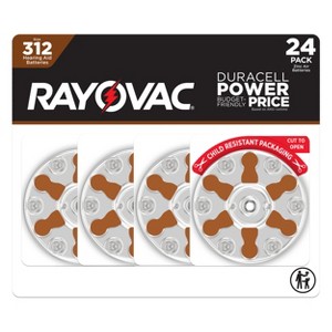 Rayovac Hearing Aid Battery Size 312 24pk - Brown - 1 of 4