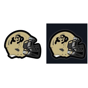 Evergreen Ultra-Thin Edgelight LED Wall Decor, Helmet, University of Colorado- 19.5 x 15 Inches Made In USA - 1 of 4