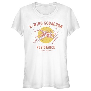 Juniors Womens Star Wars: The Rise of Skywalker X-Wing Squadron T-Shirt - 1 of 3