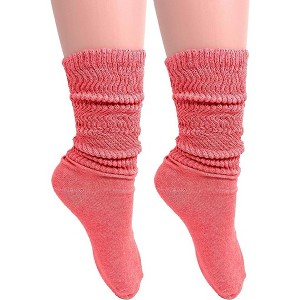 Women's Cotton Lightweight Slouch Socks – Extra Thin, 2 Pairs, Size 9-11 | Soft & Breathable - 1 of 1