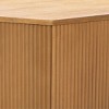 NicBex Modern 34" Hexagon Coffee Table with Wood Frame for Living Room and Office, Natural - 4 of 4