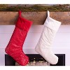 Red and Silver Christmas Stocking – Soft Plush Fabric – Handmade in Minnesota by MerryStockings - 4 of 4