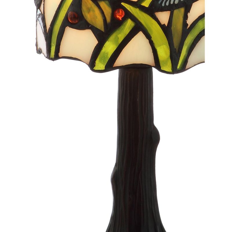 JONATHAN Y Hummingbird Tiffany-Style LED Table Lamp, 5 of 8
