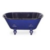Cheung's Lavande Metal Fleur-de-Lis Tub Decor - Small - Navy Blue - 2 of 4