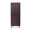 Tremolo Modern Boho Linen Storage Cabinet with Solid Wood & Contemporary Fluted Fronts - Teamson Home - 2 of 4