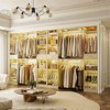 Besiost Wooden Walk-In Closet System Storage with Drawer and Hanging Rods - 2 of 4
