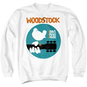 Men's Woodstock Bird In A Circle Crewneck Sweatshirt - 1 of 4