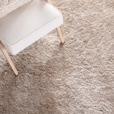 Safavieh Beige Hand-Tufted Shag Runner Rug