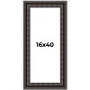 PosterPalooza | Panoramic 3.5" Wide Ornate Black Frame - UV Acrylic, Foam Board Backing, Hanging Hardware - 2 of 4