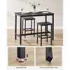 Bar Table Set, Bar Table with 2 Bar Stools, Dining table set, Kitchen Counter with Bar Chairs, Industrial for Kitchen, Living Room, Party Room - 4 of 4