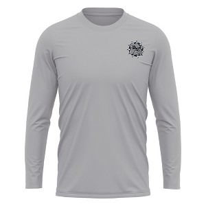 Southwestern Oklahoma State University Adult Sport Long Sleeve Left Chest Logo, Athletic Heather - 1 of 4