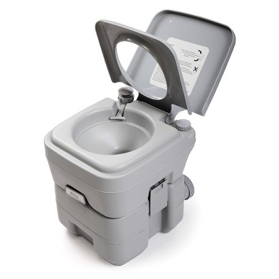 5 Gallon Portable Toilet, Portable Camping Toilet With Built-in Handle, Sealing Slide Valve And Plug, Large Capacity Travel Toilet For Indoor, Outdoor