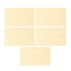 Unique Bargains Heart-shaped Invitation Envelopes for Greeting Cards Wedding Birthday Christmas 5 Pcs - 1 of 4