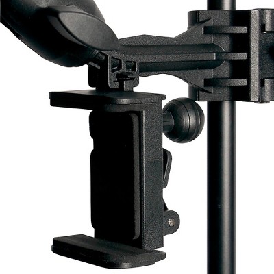 Adjustable Black Plastic Tablet and Smartphone Holder