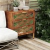 JIONJOY Modern 3-Drawer Accent Dresser - Mirror Front Farmhouse Design, Fully Assembled Storage Chest for Bedroom/Living Room - 3 of 4
