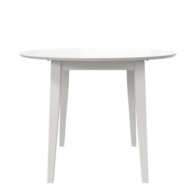White 3-Piece Drop Leaf Dining Set with Chairs