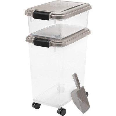 Photo 1 of [READ NOTES]
IRIS 3-Piece Airtight Pet Food Container Combo, Chrome