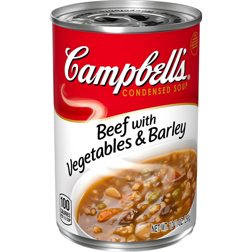 UPC 051000011114 product image for Campbell's Condensed Beef With Vegetables and Barley Soup 10.5oz | upcitemdb.com