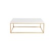 Eurostyle Teresa Rectangle Coffee Table, 15-1/2"H x 47"W x 23-1/2"D, High Gloss Gold/High Gloss White - 2 of 4