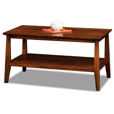 Delton Condo, Apartment Solid Wood Coffee Table - Sienna Finish - Leick Home