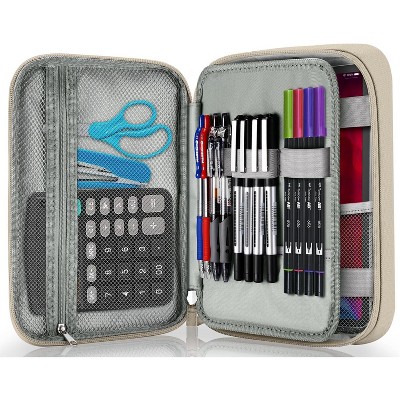 Fmeida Big Capacity Storage Pouch Marker Pen Pencil Case Simple Stationery Bag Box Art Tool & Sketch Storage Boxes
