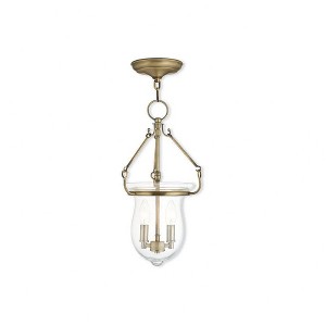 Livex Lighting Canterbury 2 - Light Semi-Flush Mount in  Polished Nickel - 1 of 2
