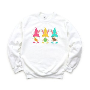 Simply Sage Market Women's Graphic Sweatshirt Easter Gnomes - 1 of 3