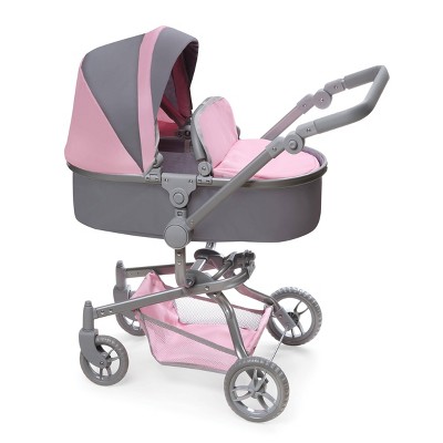 Photo 1 of Daydream Multi-Function Single Doll Pram  Stroller - Gray/Pink