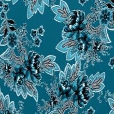 teal rose floral