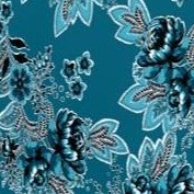 teal rose floral