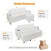 Sofa Bed, 84 Inch Sleeper Sofa with Pull Out Bed and Charging Ports, L Shaped Couches for Living Room with 2 Storage Armrests and 2 Cup Holders - 2 of 4
