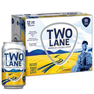 Two Lane Lager Beer - 12pk/12 fl oz Cans - 1 of 4