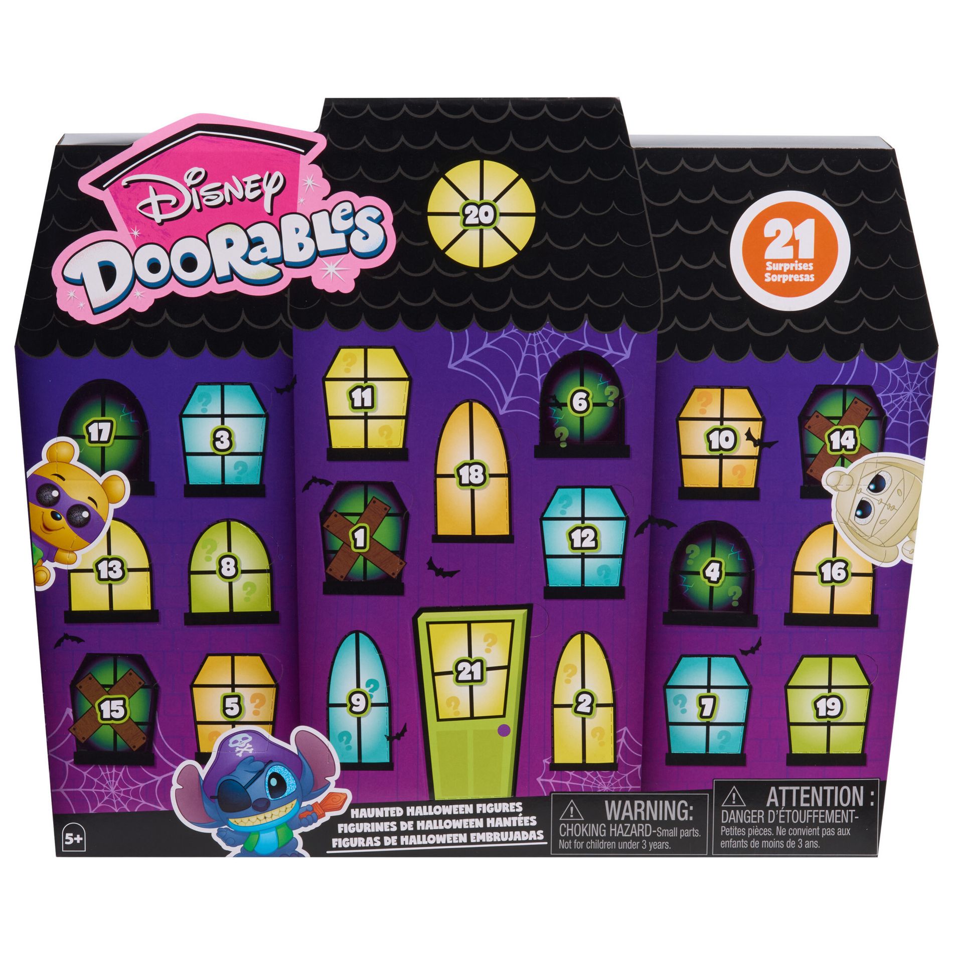 Disney Doorables Halloween Calendar: Includes 21 Plastic Mini Figures