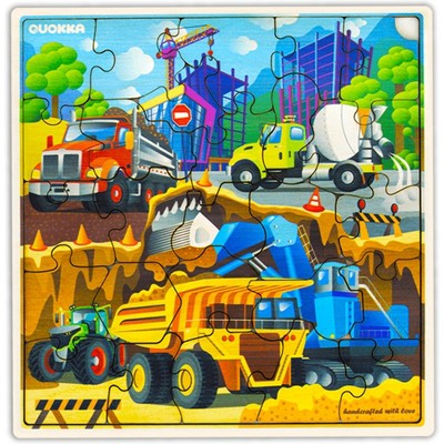 QUOKKA 28 Pieces Wooden Puzzles for Kids 3 4 5 Years Old
