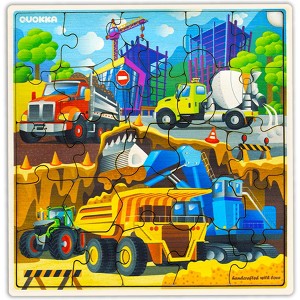 QUOKKA 28 Pieces Wooden Puzzles for Kids 3 4 5 Years Old - 1 of 4