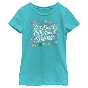 Girl's Encanto We Don't Talk About Bruno Quote T-Shirt - 1 of 4