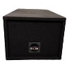 King Boxes D12V 12-In. Double-Speaker Single-Port Black Carpeted Enclosure - image 4 of 4