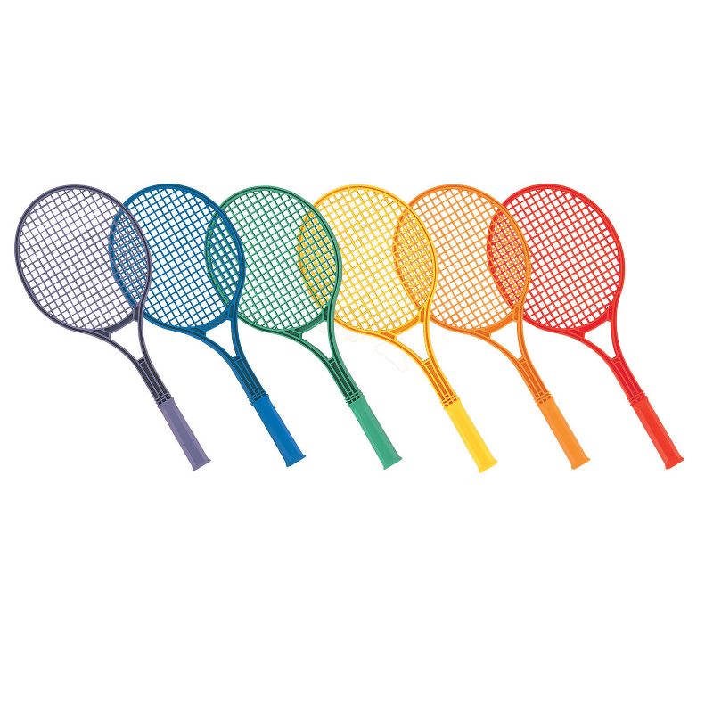 Champion Sports Plastic Tennis Racket Set, 6 Assorted Colors, 2 of 4