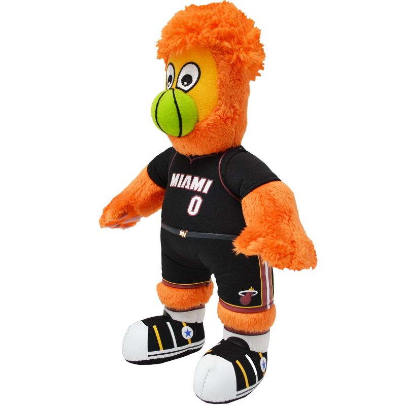 NBA Mascot 10&#34; Plush Figure Miami Heat Burnie Red, 3 of 4