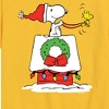 Boys' - Peanuts - Snoopy & Woodstock House Sleigh Short Sleeve Graphic T-Shirt - 2 of 4