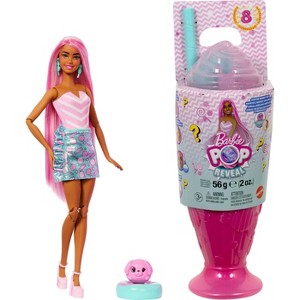 Barbie Pop Reveal Treat Series Doll & Accessories Set, Sweet Swirl Fashion Doll & Pet - 1 of 4