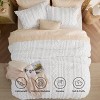 2-3 Pcs Tufted Boho Comforter Set Bed Set GentleSoft Farmhouse Shabby Chic Embroidery Bedding - 4 of 4