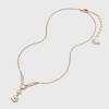 Teardrop Stone Earring and Necklace Set 2pc - A New Day™ Gold - 2 of 4