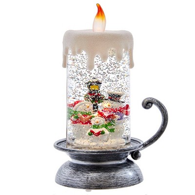 Kurt Adler 8.46-Inch Battery-Operated Swirling Candle Water Lantern