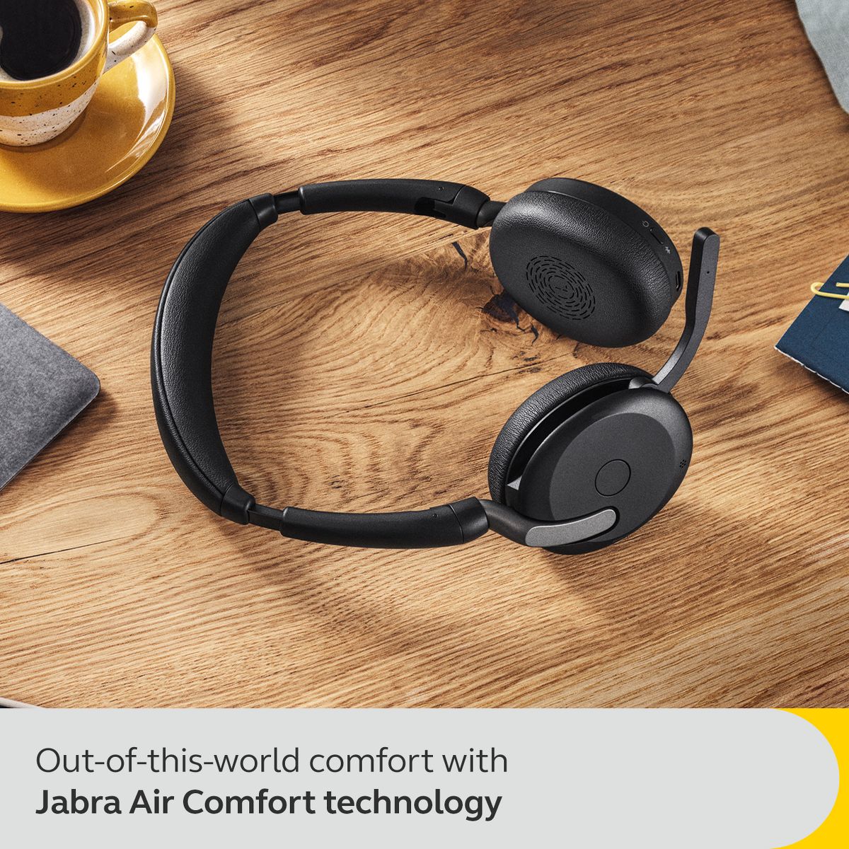 Jabra Evolve2 65 Flex - USB-A UC Stereo (Wireless Charging) Wireless Headset / Music Headphones - thumbnail 2