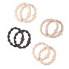 scünci No Damage Beaded Hair Elastics - Tan/Beige/Pink/Black - 8pk - 2 of 4