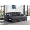 VYNXARIA 82inch Width Sectional sofa with storage chaise and cupholder armrest,Dark Gray - 3 of 4