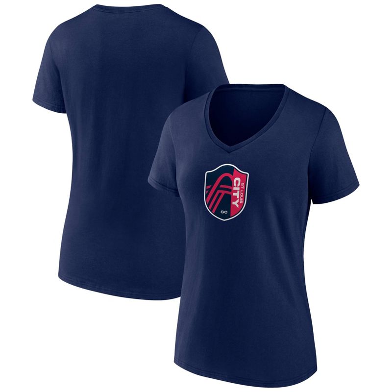 MLS St. Louis City SC Women&#39;s V-Neck Top Ranking T-Shirt, 1 of 4