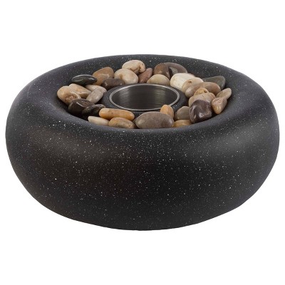 Pure Garden 11.4" Tabletop Fire Pit Dark Gray